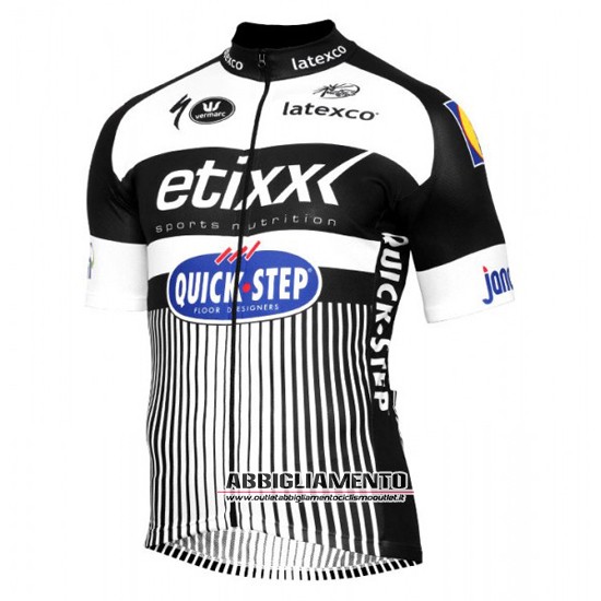 Abbigliamento Etixx Quick Step 2016 Manica Corta E Pantaloncino Con Bretelle Bianco E Nero - Clicca l'immagine per chiudere